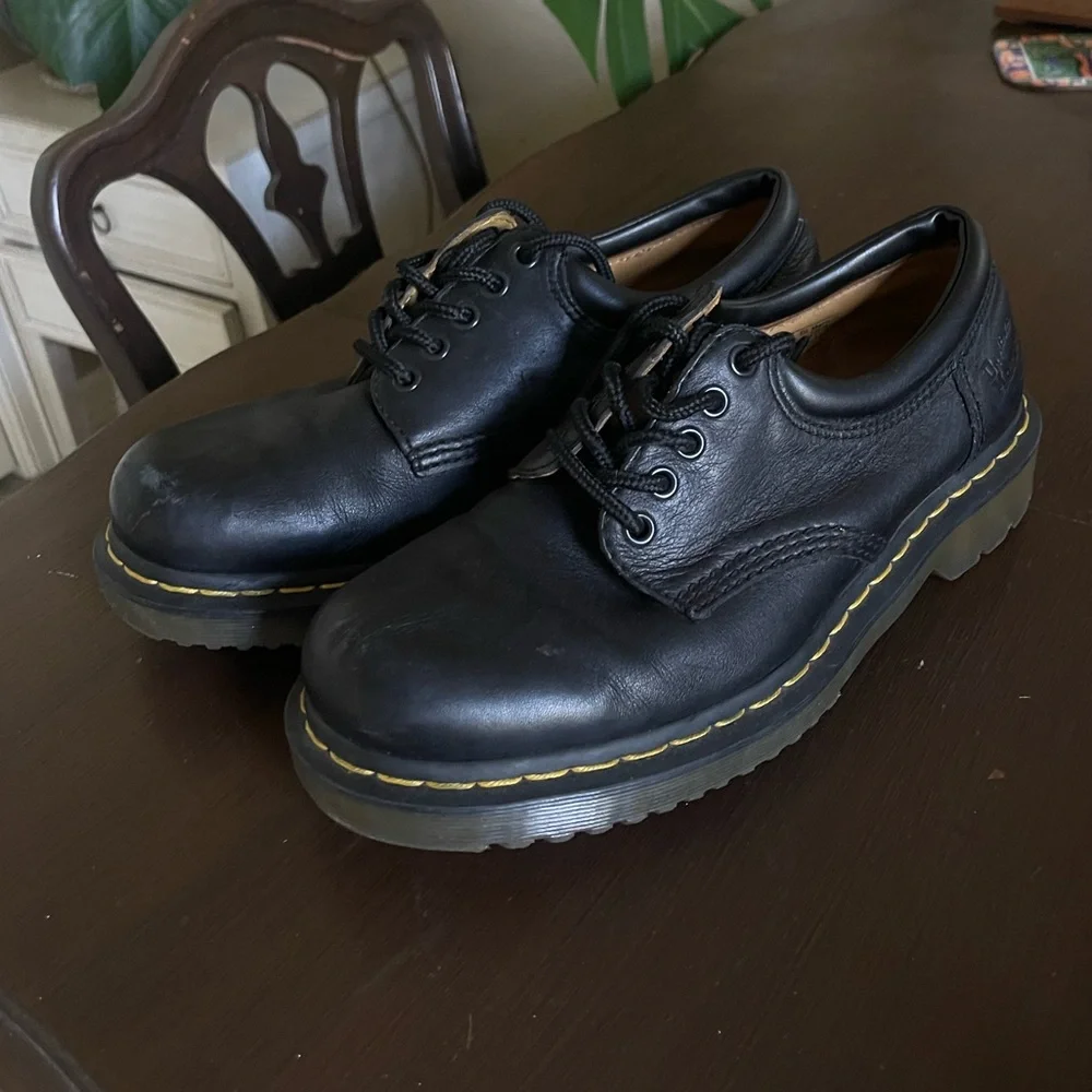 UNISEX Dr. Marten’s Nappa Leather Causal Shoes BLACK Men’s 10 - Picture 1 of 7